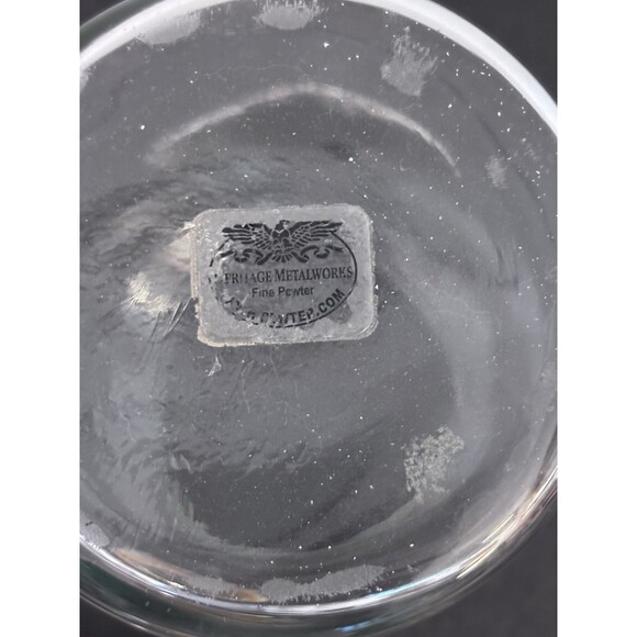 Heritage Metalworks Glass And Pewter Coffee Container Jar - Picture 4 of 5